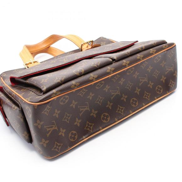 LOUIS VUITTON Authentic Brown Monogram Leather Bag - Picture 8 of 9